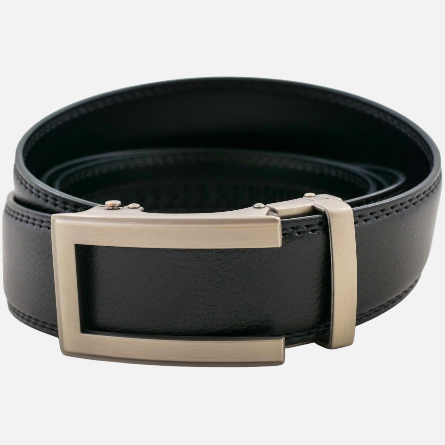 Смарт колан BELTBOX® – Без дупки, естествена кожа (Черен, 3.5 см)