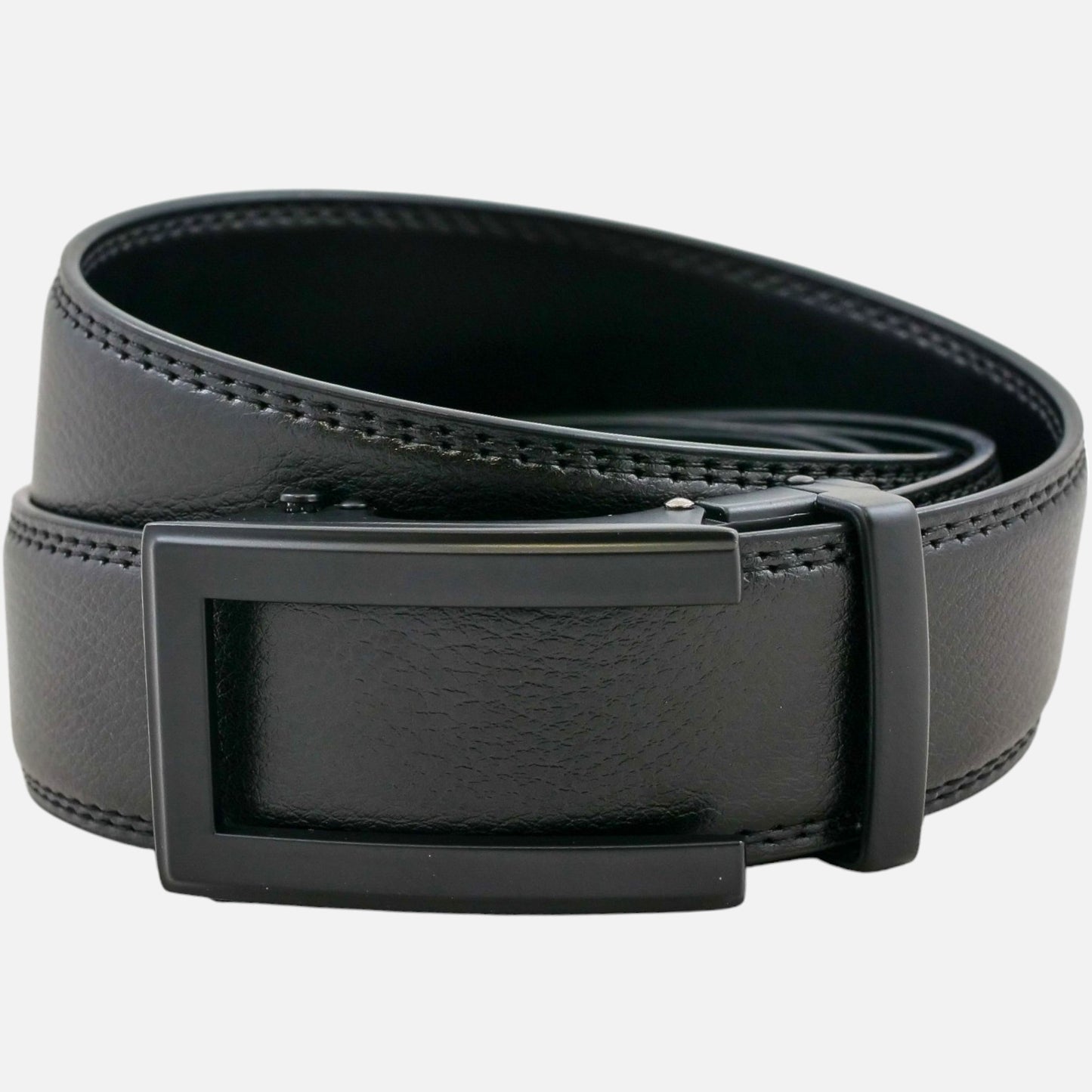 Смарт колан BELTBOX® – Без дупки, естествена кожа (Черен, 3.5 см)