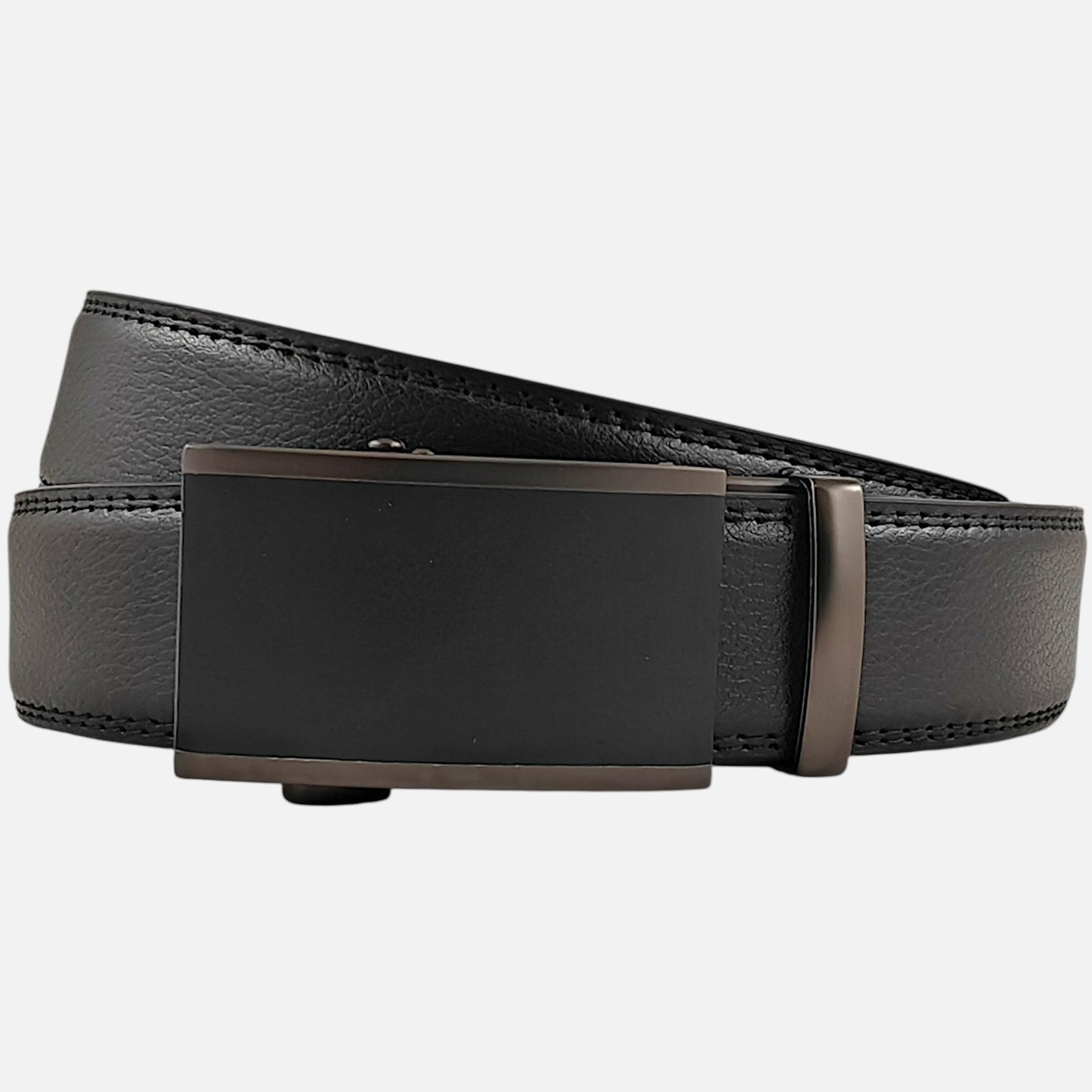 Смарт колан BELTBOX® – Без дупки, естествена кожа (Черен, 3.5 см)