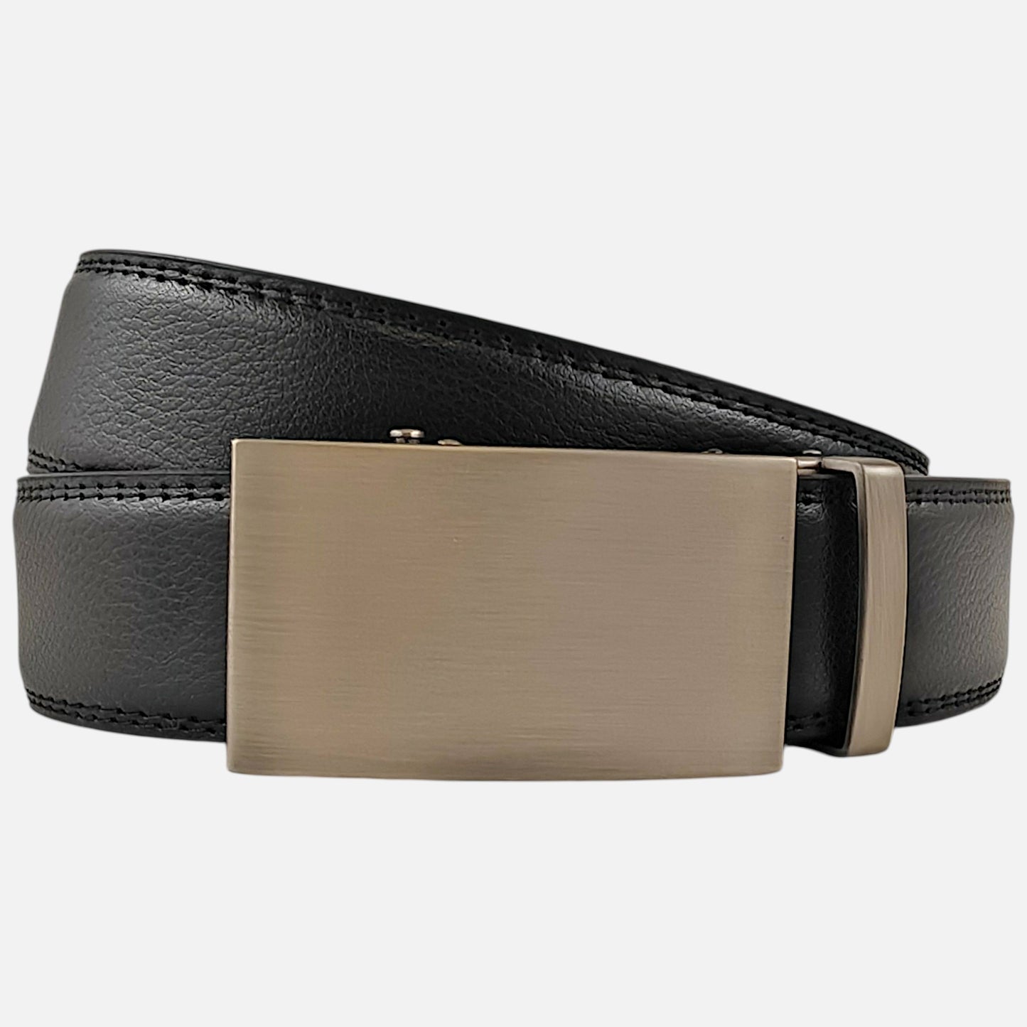 Смарт колан BELTBOX® – Без дупки, естествена кожа (Черен, 3.5 см)