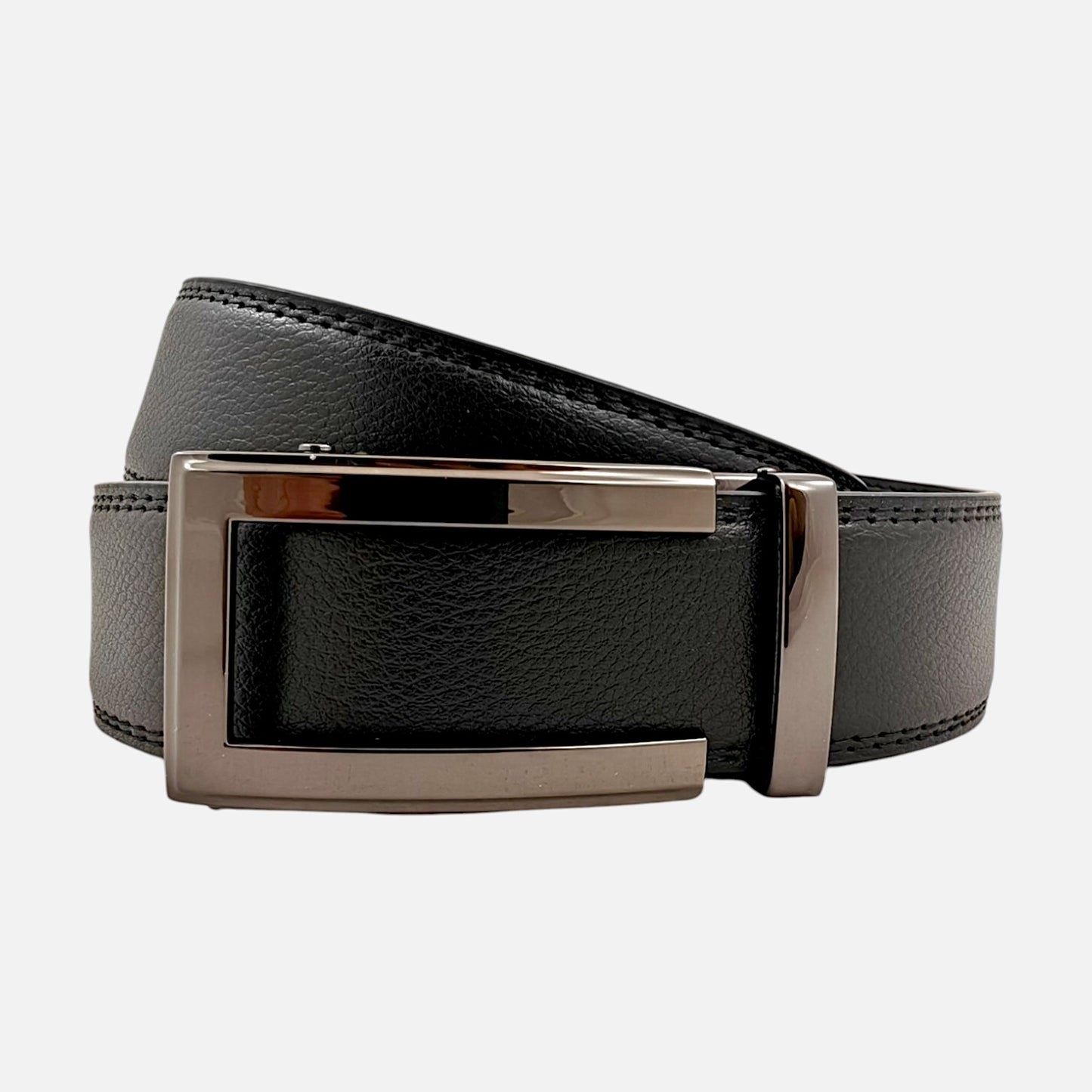 Смарт колан BELTBOX® – Без дупки, естествена кожа (Черен, 3.5 см)