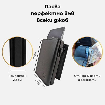 SLIQ pro | Смарт портфейл с RFID защита